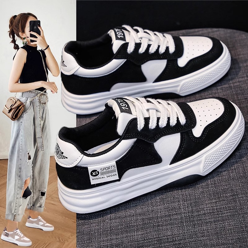 Vans Shoes Old Skool - 여성용 봄 가을 신상 두꺼운 밑창