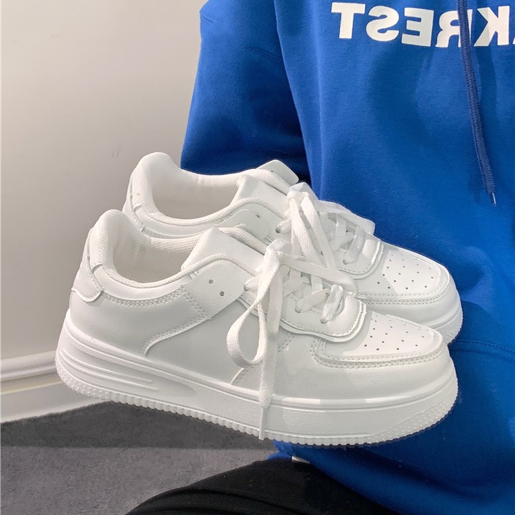 Vans Shoes Old Skool - 여성용 플랫폼 화이트 스니커즈, 가볍고 편안한