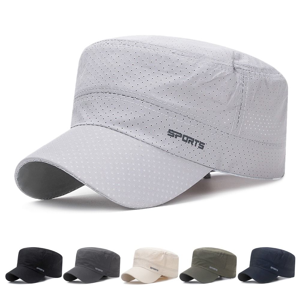 Snapback Hat Flat - 야외용 통기성 태양 모자 조절 가능한