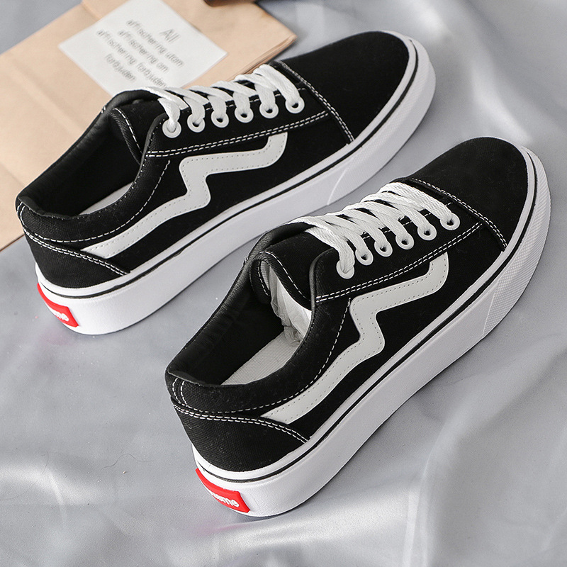 Vans Shoes Old Skool - 2025년 봄 신상 여성 학생용 캔버스화,