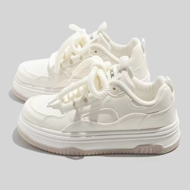 라운드 발가락 레이스 업 캐주얼 흰색 두꺼운 밑창 가황 - Vans Shoes Old Skool 리뷰 및 가격