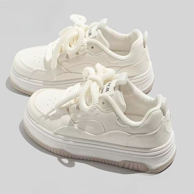 라운드 발가락 레이스 업 캐주얼 흰색 두꺼운 밑창 가황 - Vans Shoes Old Skool 리뷰 및 가격
