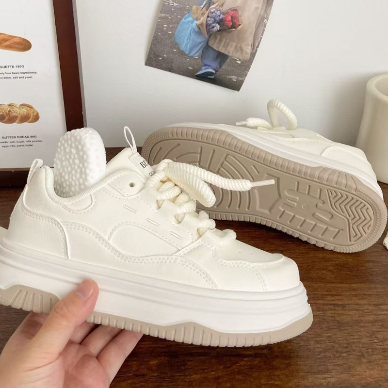 라운드 발가락 레이스 업 캐주얼 흰색 두꺼운 밑창 가황 - Vans Shoes Old Skool 리뷰 및 가격