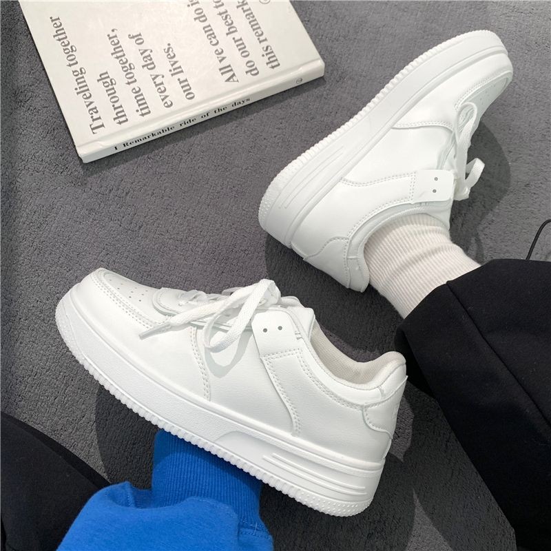 여성용 플랫폼 화이트 스니커즈, 가볍고 편안한 통기성  - Vans Shoes Old Skool 리뷰 및 가격