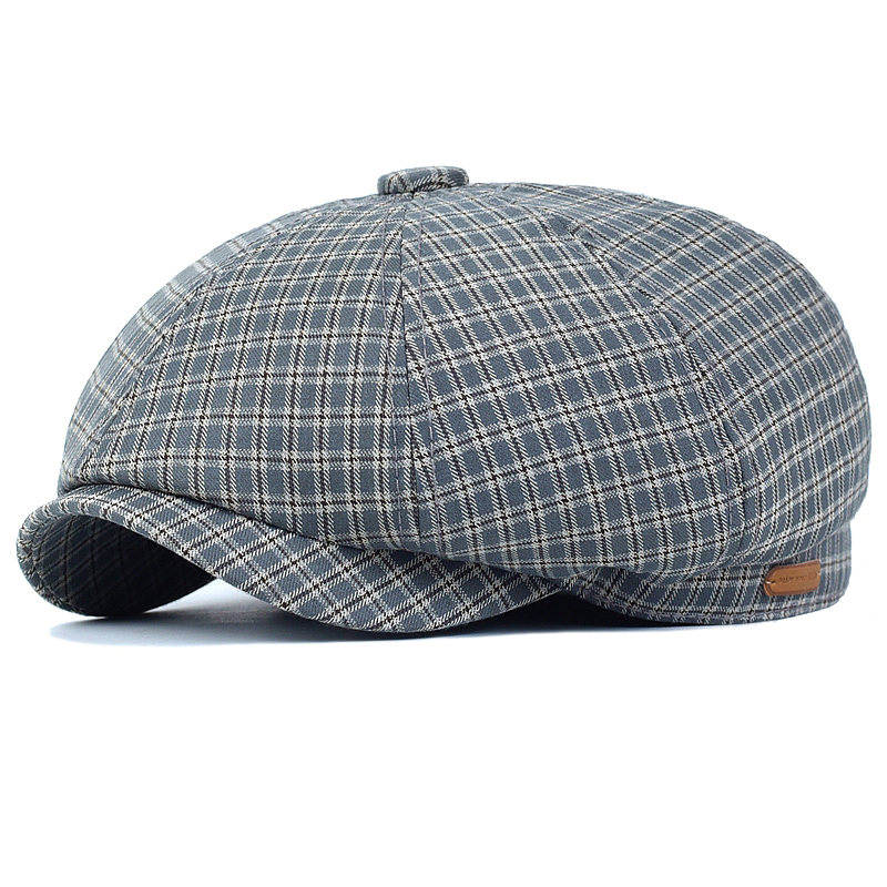 봄 여름 격자 무늬 뉴스 보이 모자 Peaky 팔각형  - Dad Hat Cotton 리뷰 및 가격