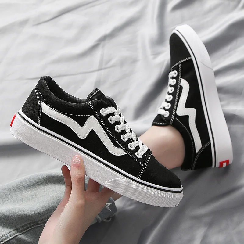 2025년 봄 신상 여성 학생용 캔버스화, 통기성 좋은 - Vans Shoes Old Skool 리뷰 및 가격