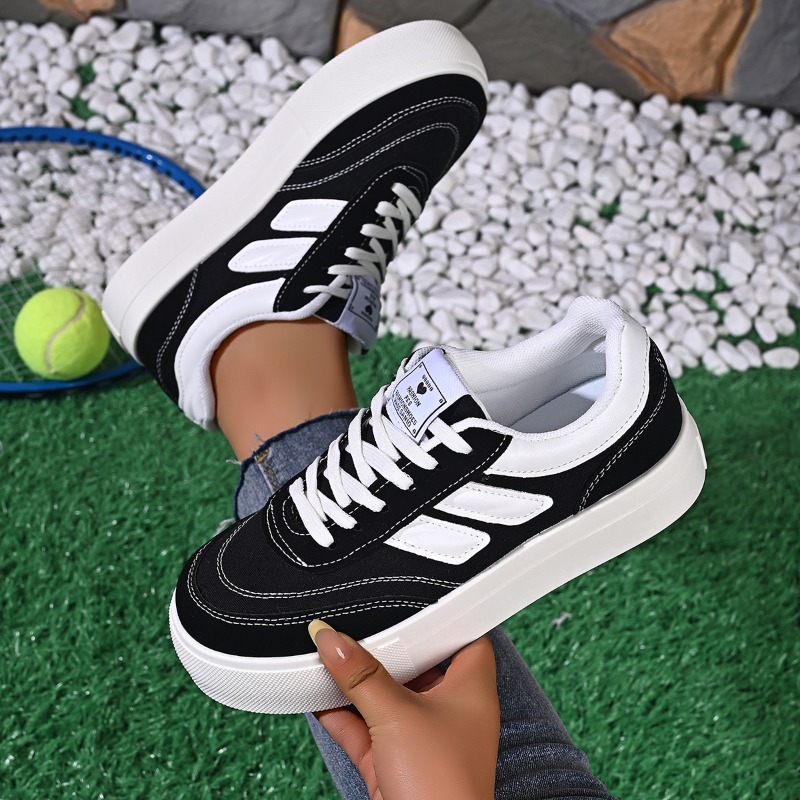 새로운 여성 캔버스 가황화 신발 레이스업 스포츠 플랫폼 - Vans Shoes Old Skool 리뷰 및 가격