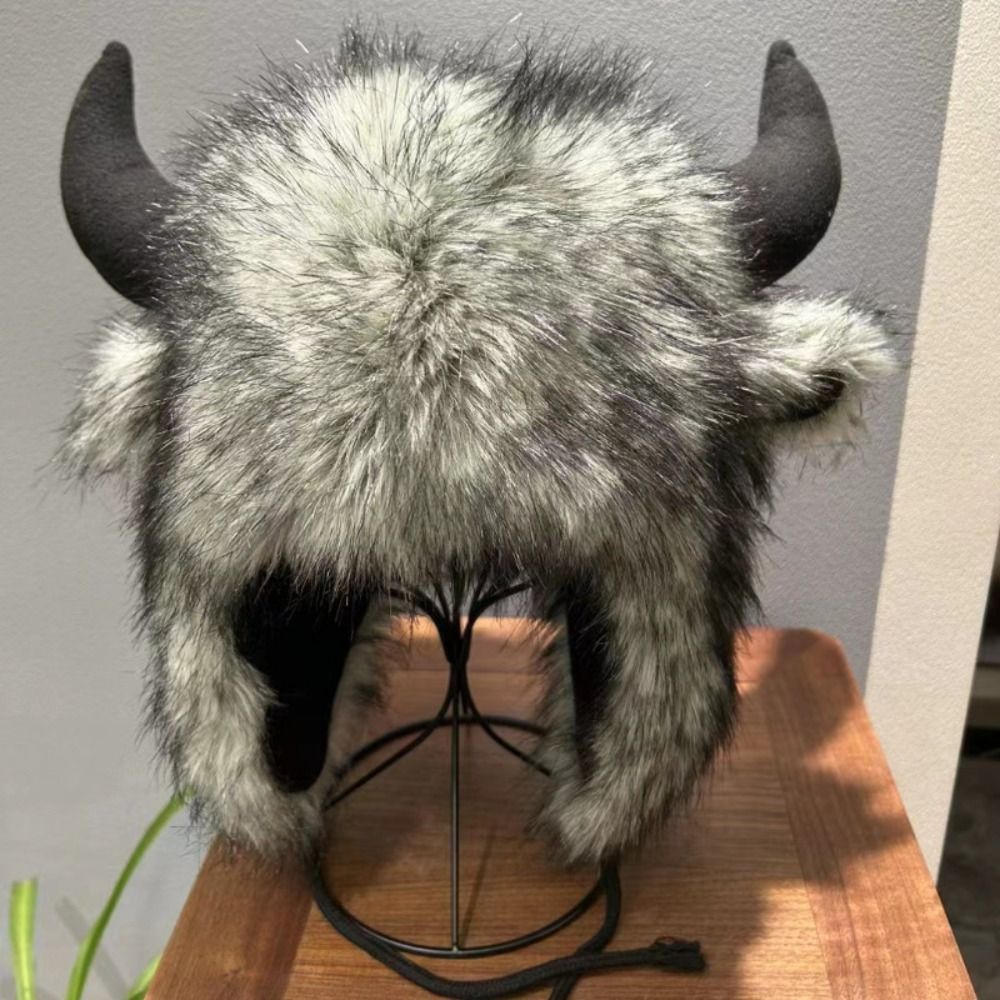 고품질 유니섹스 불헤드 모자 두꺼운 뿔이 달린 귀덮개  - Winter Trapper Hat 리뷰 및 가격