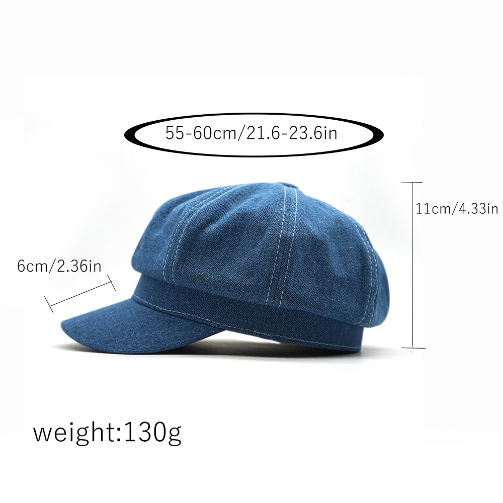 여성용 레저 팔각형 모자, 데님 베레모 모자, 카우보이 - Dad Hat Cotton 리뷰 및 가격